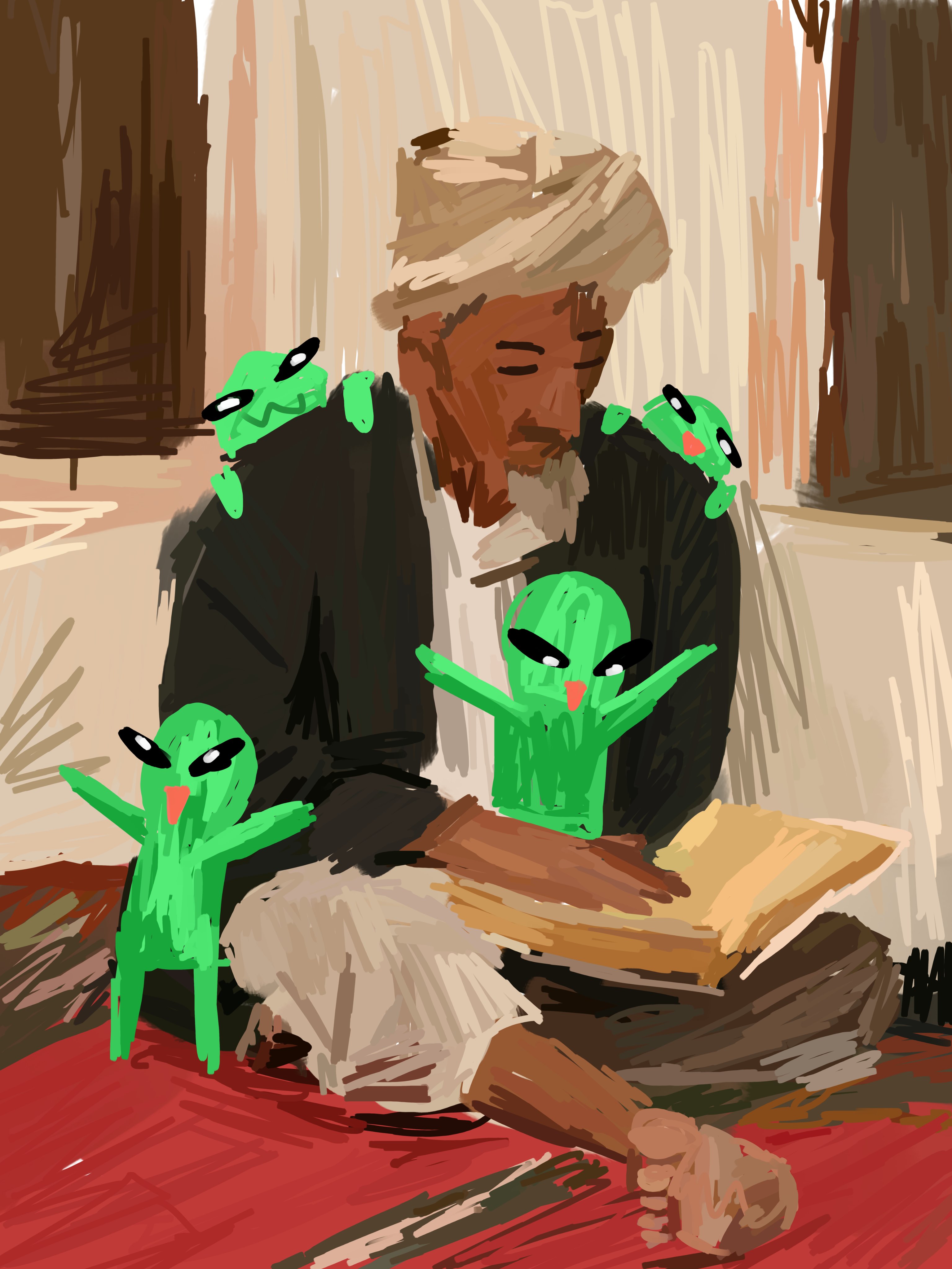 Gloop reading with elder meme
